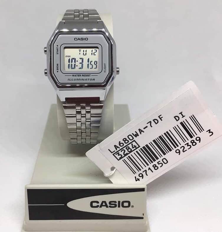 Đồng hồ điện tử nữ Casio LA680WA-2BDF dây đeo thép không gỉ cổ điển, sang trọng, đẳng cấp-CHILLER-STORE