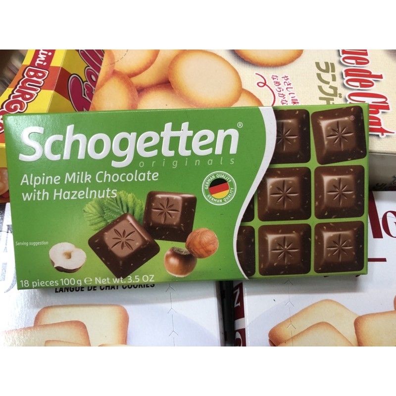 Socola Schogetten thanh của Đức 100g