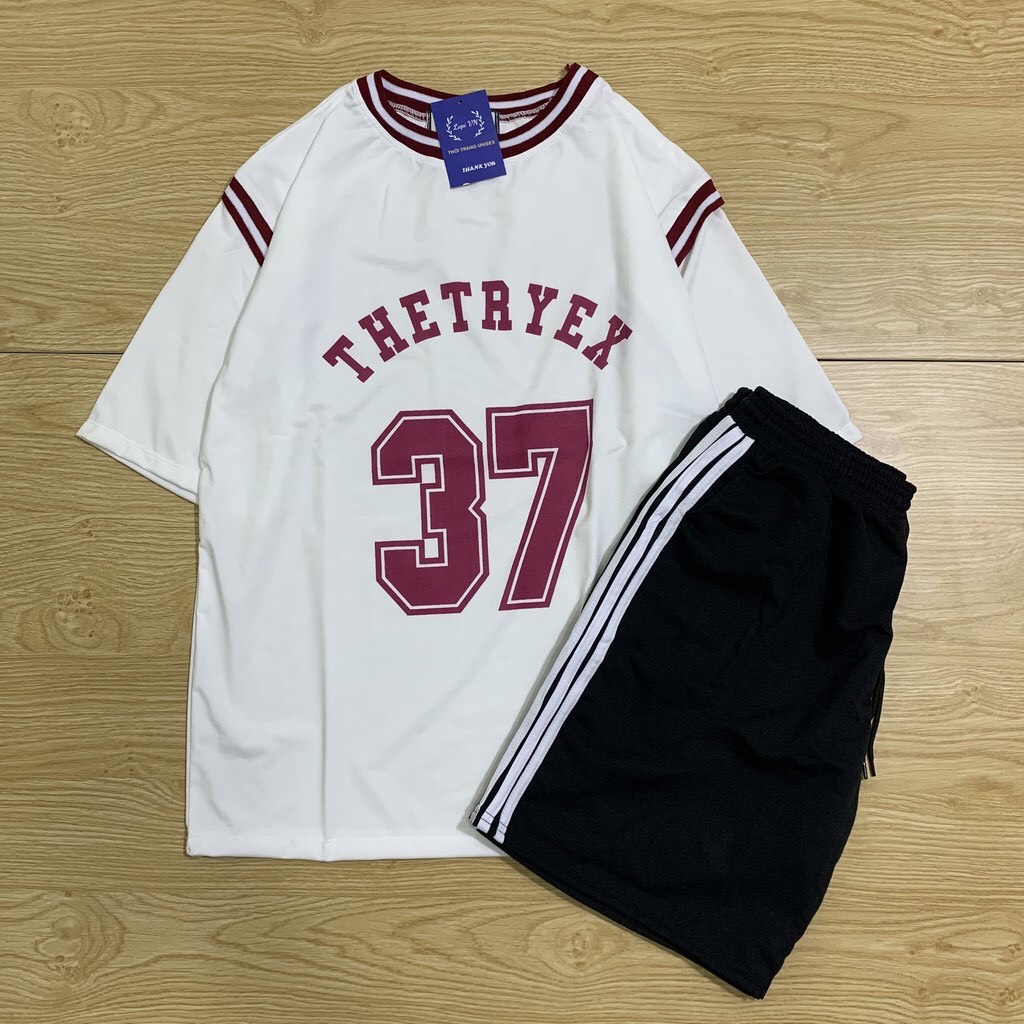 Đồ Bộ Thể Thao Ulzzang Hàn Quốc Số 37 Cute , Thun Coton , Đồ Bộ Đẹp , Đồ Bộ Nam Nữ Mặc Nhà , Đồ Bộ Bóng Rổ Đẹp TTSLB0110