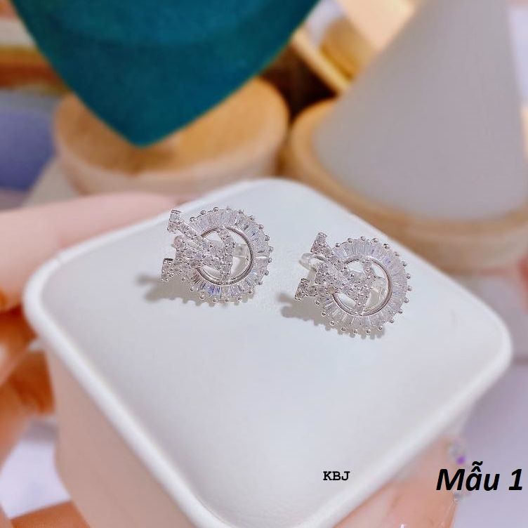 Bông tai nữ chất liệu bạc ta cao cấp MS15r