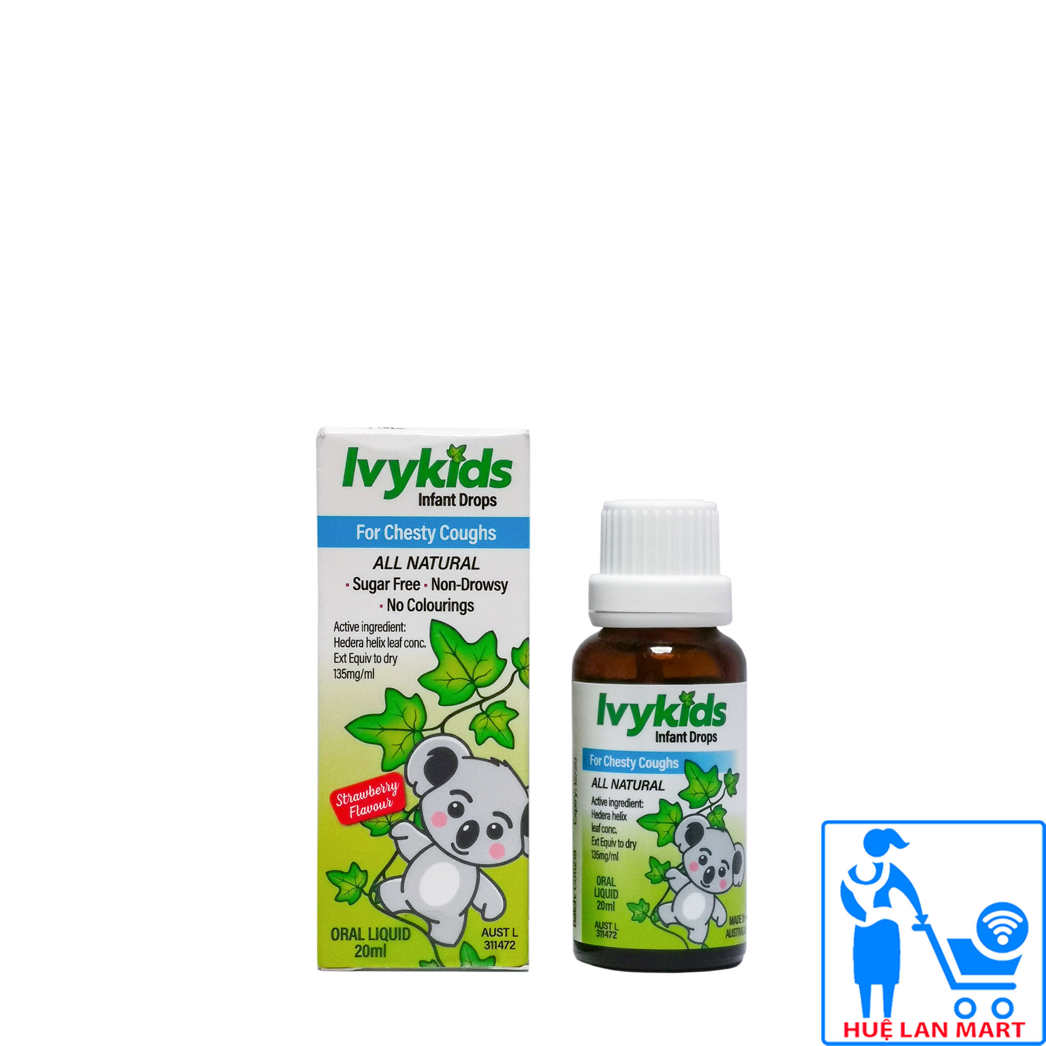 Tinh Chất Lá Thường Xuân Ivykids Infant Drops For Chesty Coughs Lọ 20ml