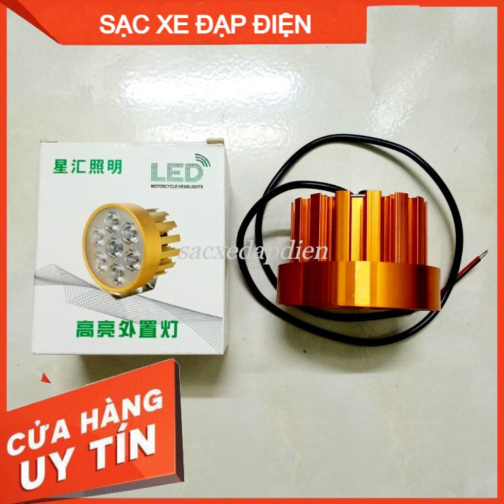 Đèn led xe đạp điện 6 bóng siêu sáng dc12v-80v, 18w