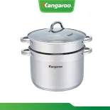 [Voucher 15%] Bộ nồi xửng 5 đáy Kangaroo 28cm KGCP28C1S