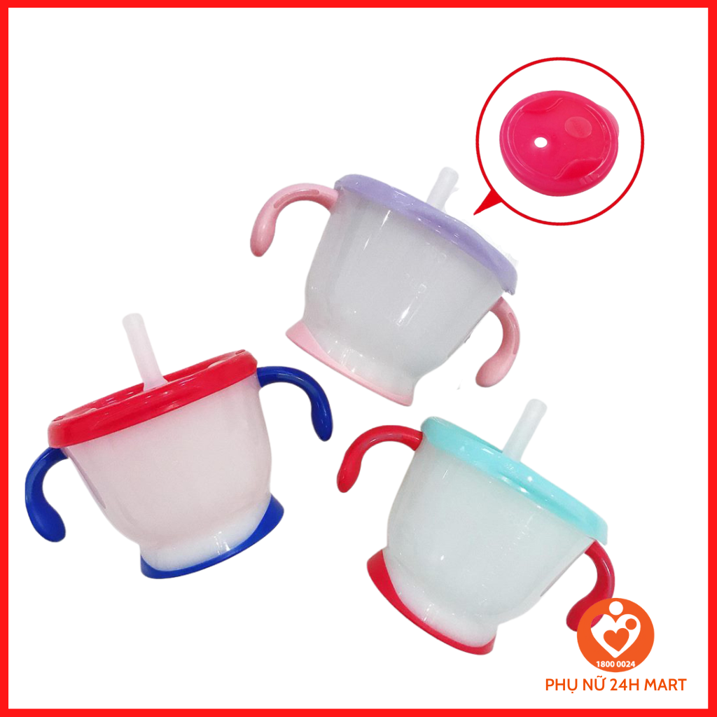 Bình tập uống nước 3 giai đoạn Richell 150ml, cốc tập hút cho bé Nhật Bản có tay cầm