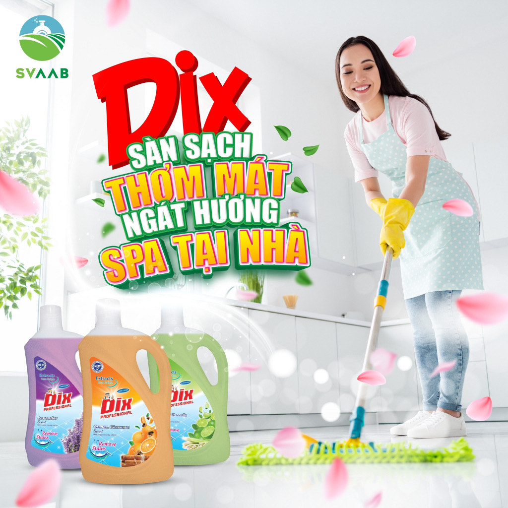 Nước lau sàn thảo dược tinh dầu quế tiêu chuẩn Nhật Bản, hàng xuất khẩu DIX 2 L