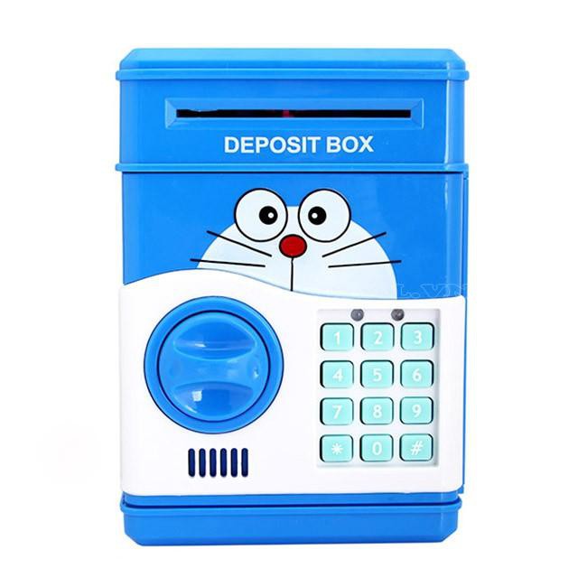 Két Sắt Điện Tử Mini - Két Sắt Mã Số Thông Minh Bảo Mật An Toàn, Đồ Chơi Giúp Bé Rèn Luyện Tính Tiết Kiệm, Két Sắt Hình Thú Có Nhạc Vui Nhộn Quà Tặng Cho Bé.