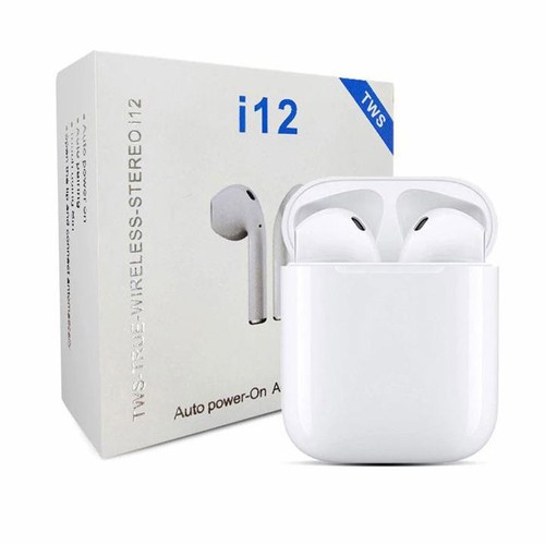 Tai Nghe Bluetooth TWS i12s 5.0 Cảm Ứng Cực Nhạy tăng chỉnh âm được