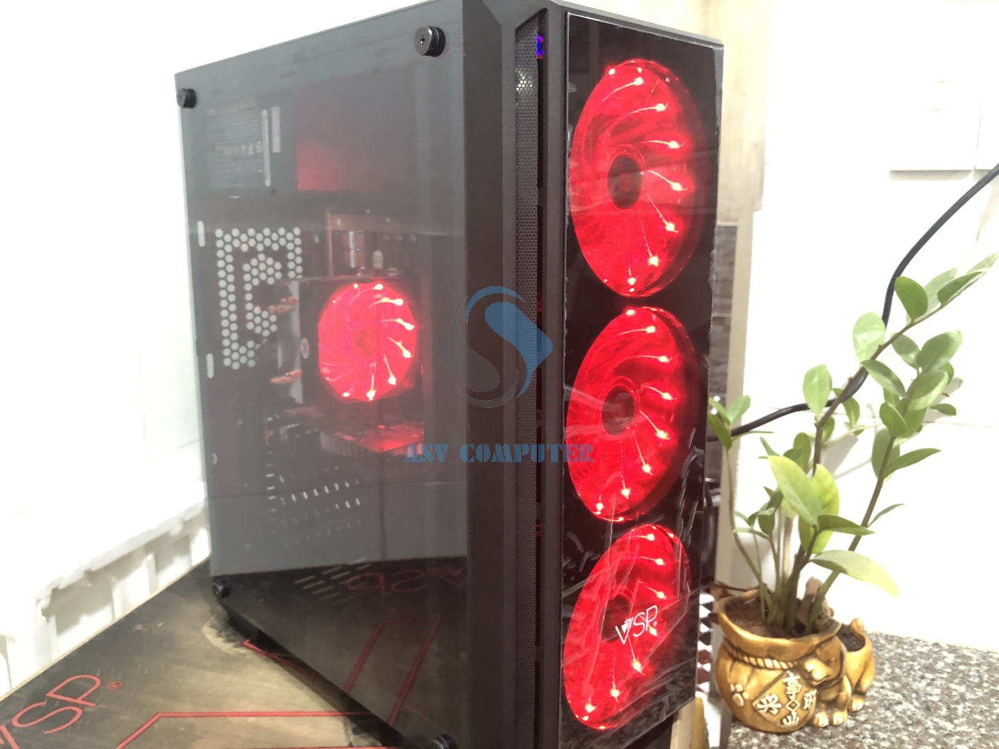 Máy tính để bàn chiến lol cf i5 3470 ram 8gb ssd 120g vga gt630 up 4g case đầy đủ led như hình