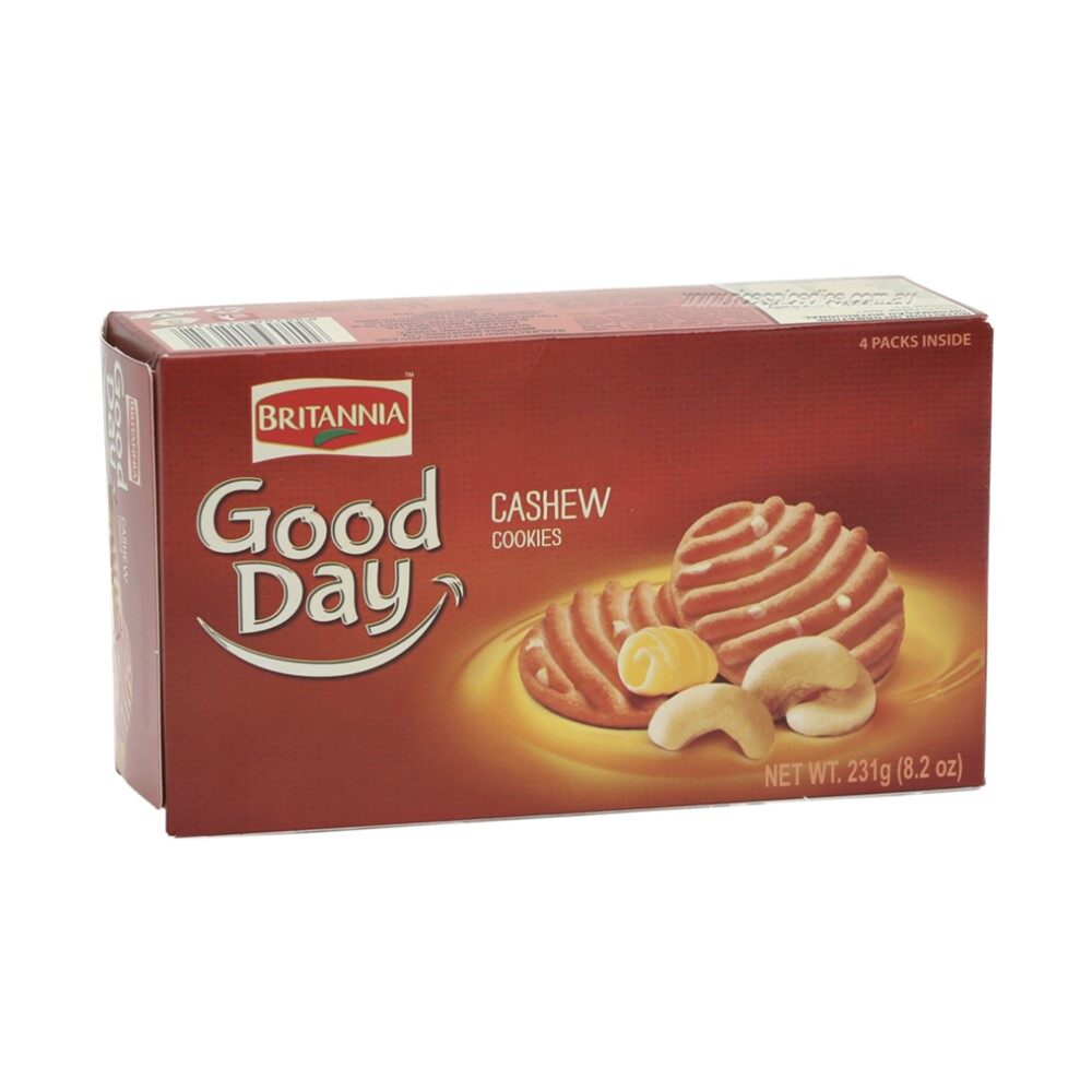 Goodday cookies- Bánh Quy Bơ - Britania GoodDay Cookies Cashew 231g