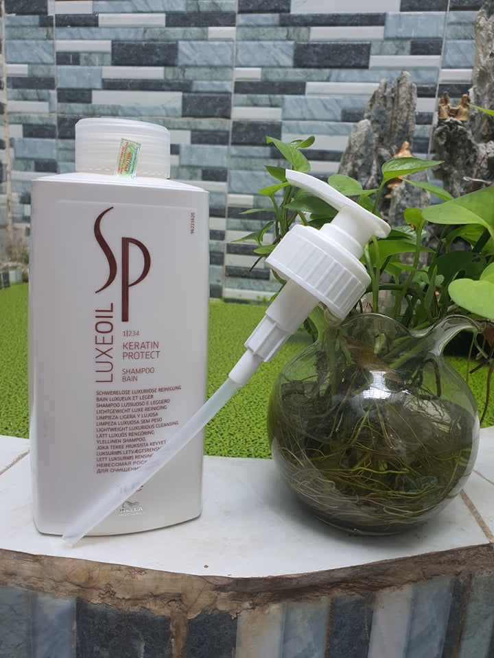 Dầu gội phục hồi tóc Wella SP Luxeoil Keratin Protect Shampoo 1000ml