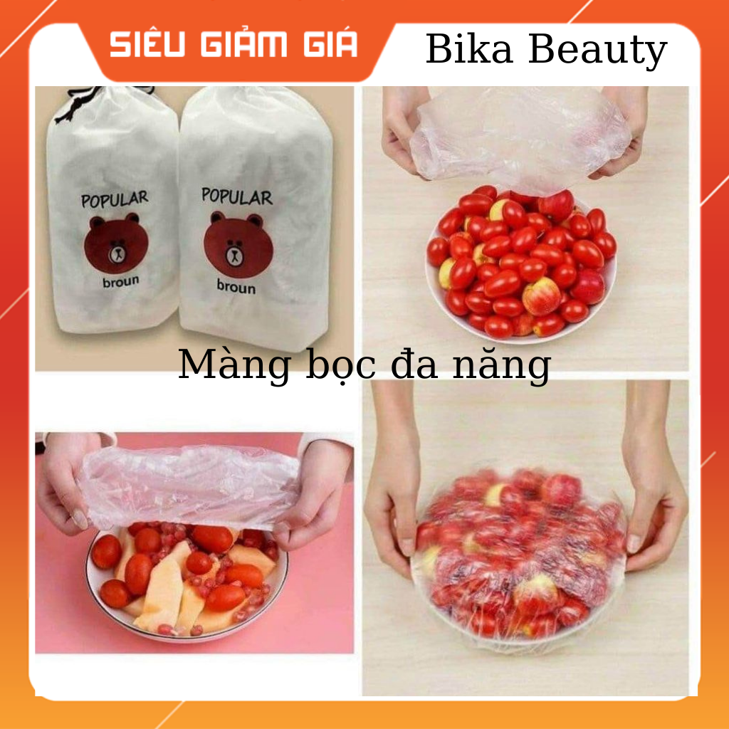 Bika beauty-màng bọc thực phẩm có chun co dãn tái sử dụng