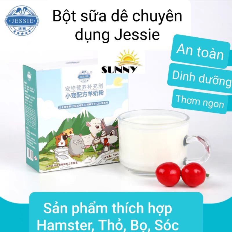 Bột sữa dê jessie 5g cho hamster, sóc