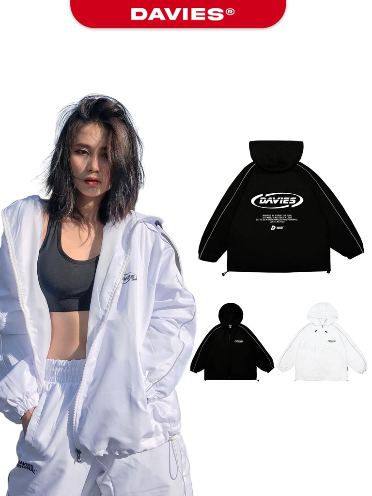 Áo khoác Davies nam nữ DSW Reflect Track Jacket - White