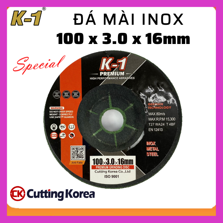 Đá mài inox 100mm thương hiệu k1