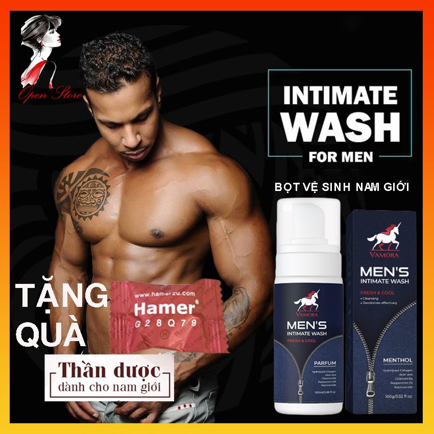 [TẶNG 1 VIÊN KẸO SÂM] Dung Dịch Vệ Sinh Nam Hương Nước Hoa 100ml, Dung Dịch Vệ Sinh Nam Dạng Bọt, Hết Ngứa, Sạch Thơm Hồng Cậu Bé, Độ PH Chuẩn, Dung Dịch Vệ Sinh, Bọt Vệ Sinh, Tăng Cường Sinh Lý Nam, OPEN STOR