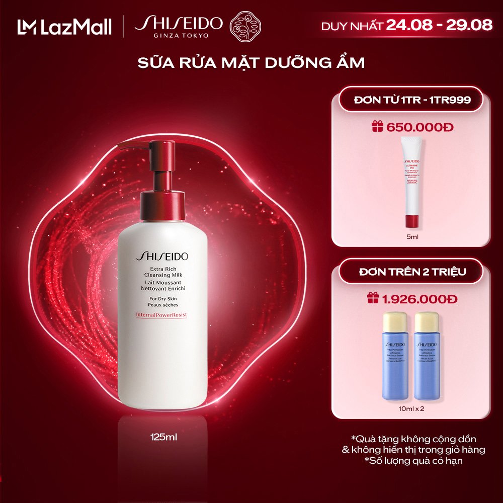 Sữa rửa mặt dưỡng ẩm SHISEIDO Extra Rich Cleansing Milk 125ml