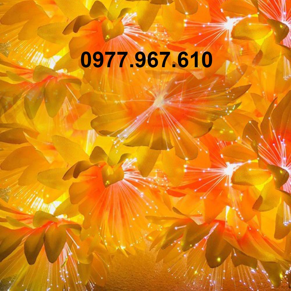 Đèn led bông hoa 5m 20 bông - đen led trang trí lễ tết noel