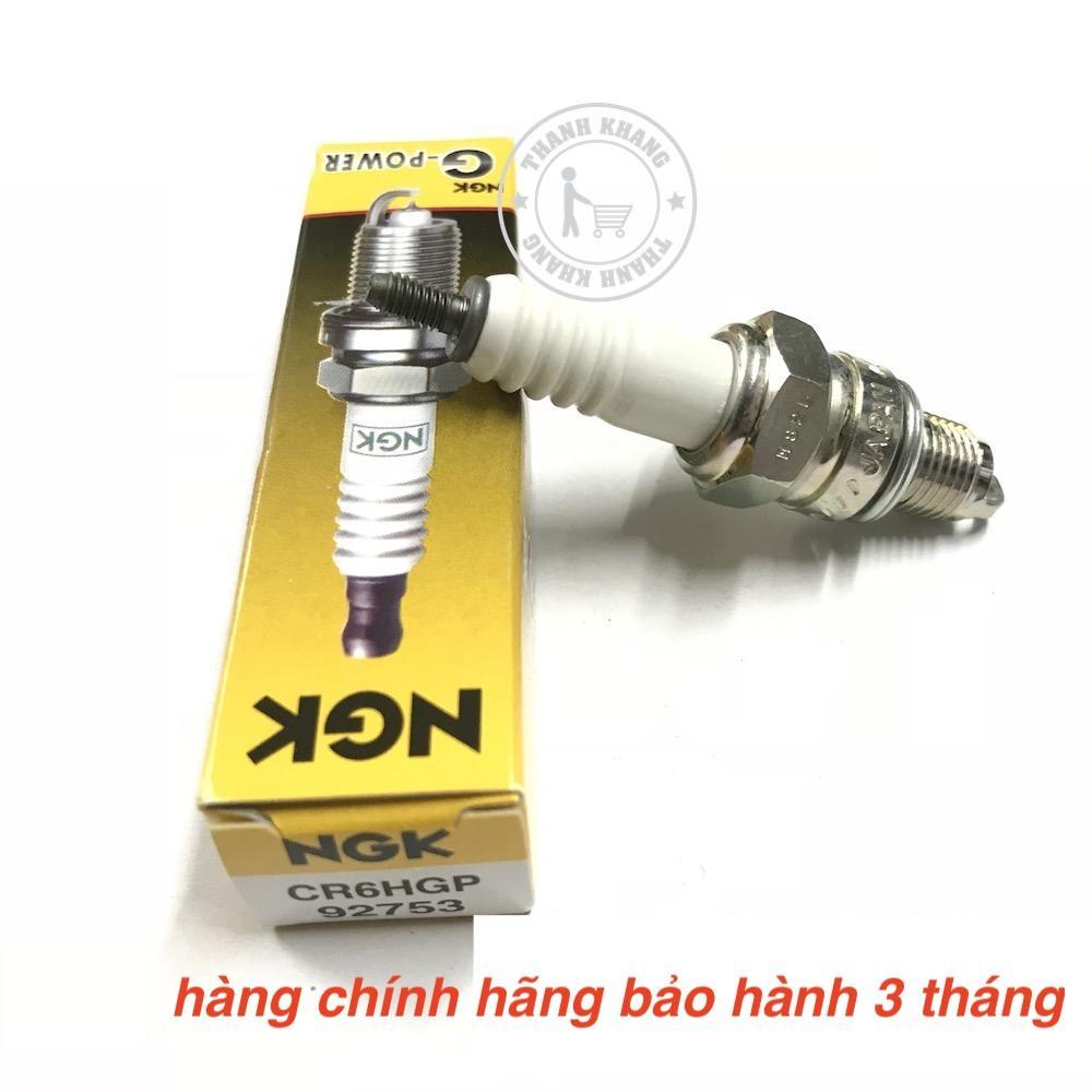bugi NGK thương hiệu nhật đầu bạch kim CR6HGP gắn cho các dòng xe DREAMDREAM IISUPER DREAMFUTURE I 110(WAVE 100/ANPHAZXRS/RSV/110/110S/ASTREASIRIUSTAURUSJUPITERJUPITER MXHAYATEHAYATE FI... 005000003