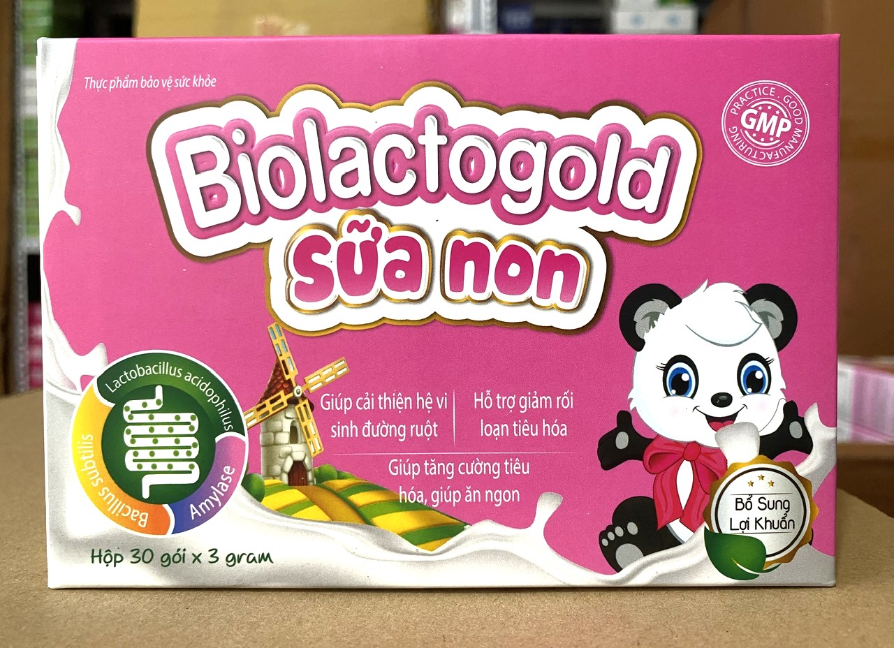 Biolactogold Sữa non giúp cân hằng hệ vi sinh đường ruột, giảm rối loạn tiêu hóa, tăng cường sức đề 