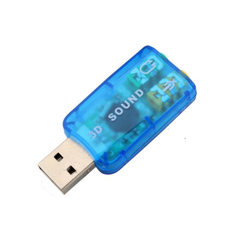 Virtual 5.1 Sound Card External USB Audio Adapter Sound Card USB to Jack