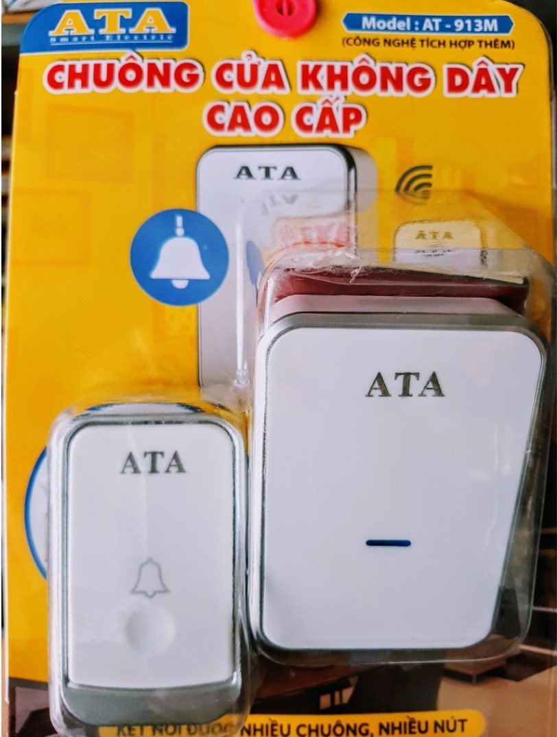 Chuông cửa không dây cao cấp ata at-913m chính hãng