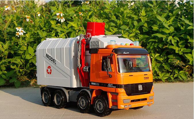 Mô hình xe rác đồ chơi xe chở rác cho bé