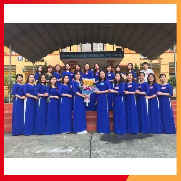 Áo Dài-Áo Dài Dáng Truyền Thống Loại 2 Tà Trẻ Trung