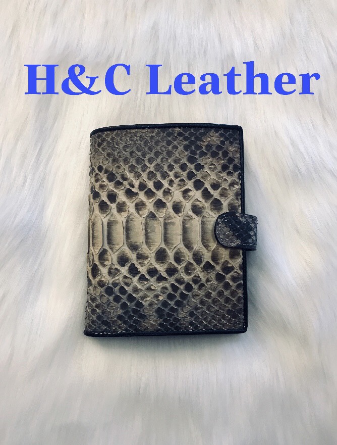 [Ảnh thật] Ví đa năng và đựng passport, da trăn thật 100%, màu tự nhiên (không nhuộm)