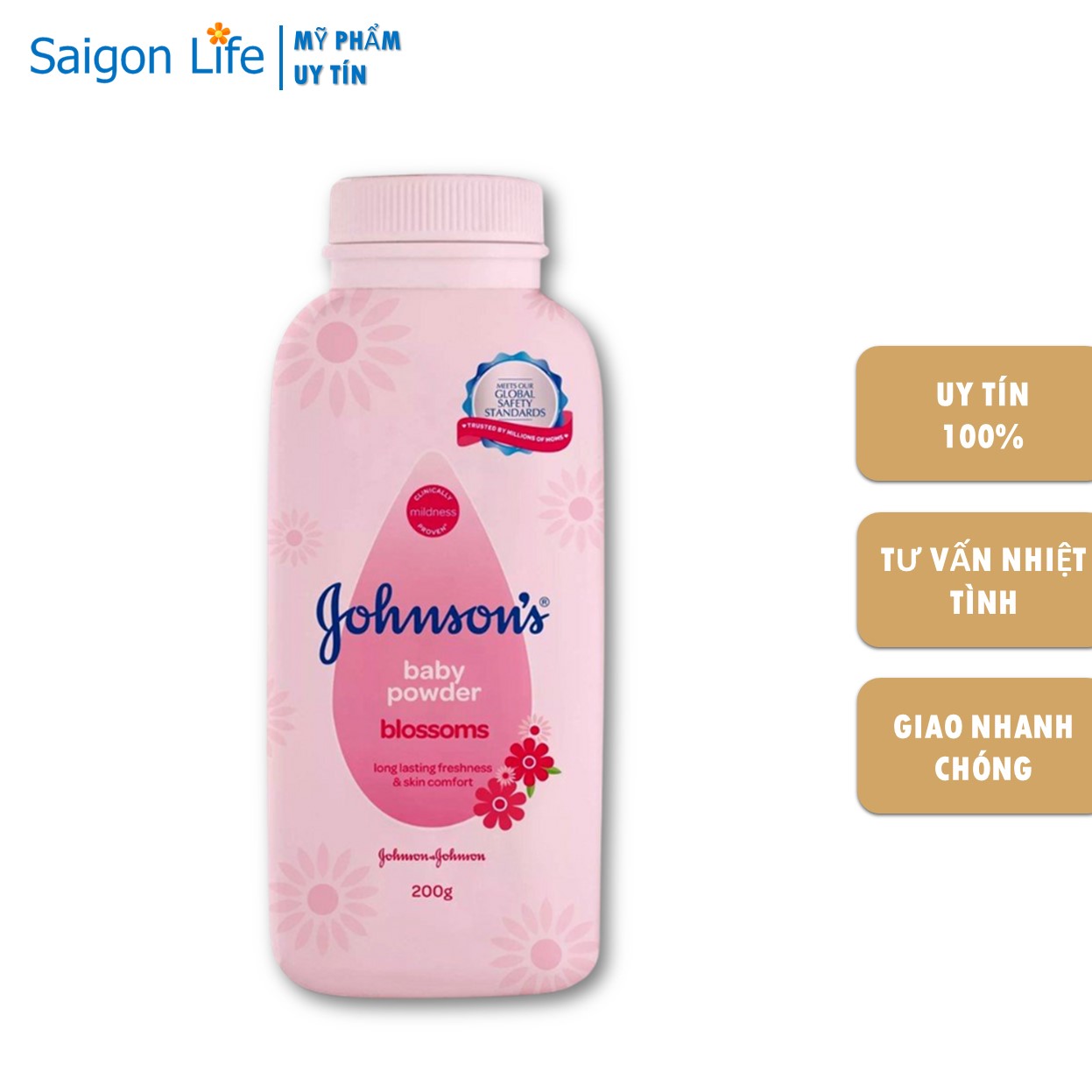Phấn Rôm Johnson's Baby Hương Hoa Blossom Baby Powder 200g