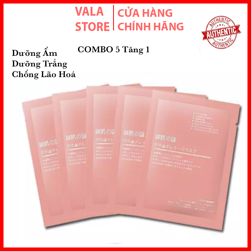 [Combo 5 TẶNG 1] Mặt Nạ Nhau Thai Cừu Tế Bào Gốc Mặt Nạ Dưỡng da Công nghệ Nhật Bản Dưỡng Ẩm Trắng Da Chăm sóc da Tái Tạo Da Cho làn da Sáng Mịn Trẻ Trung Mỹ phẩm Nội Địa Trung-Vala Store