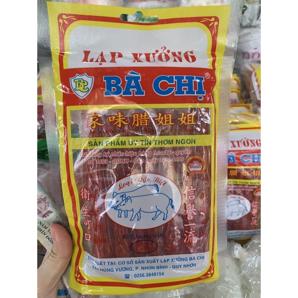 Lạp xưởng Bà Chị loại đặc biệt gói 250g
