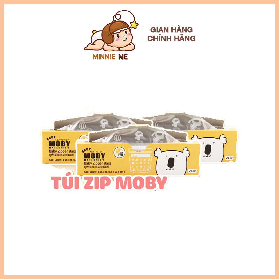 Túi zip đa năng Moby Baby Thái Lan (24 túi/hộp)