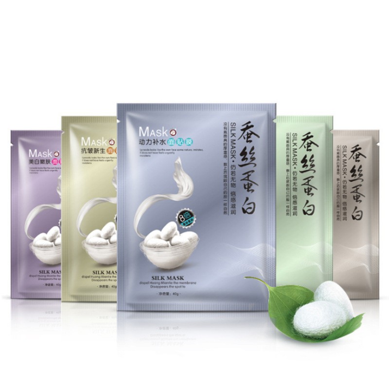 Combo 3 miếng mặt nạ tơ tằm dưỡng ẩm trắng da One Spring Silk Mask [Hàng nội địa]