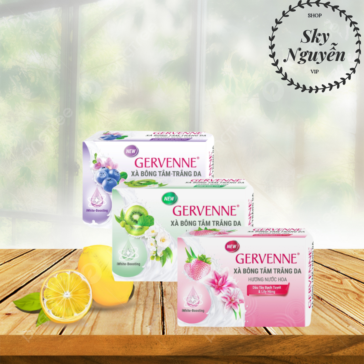 Gervenne xà phòng cục 90gr