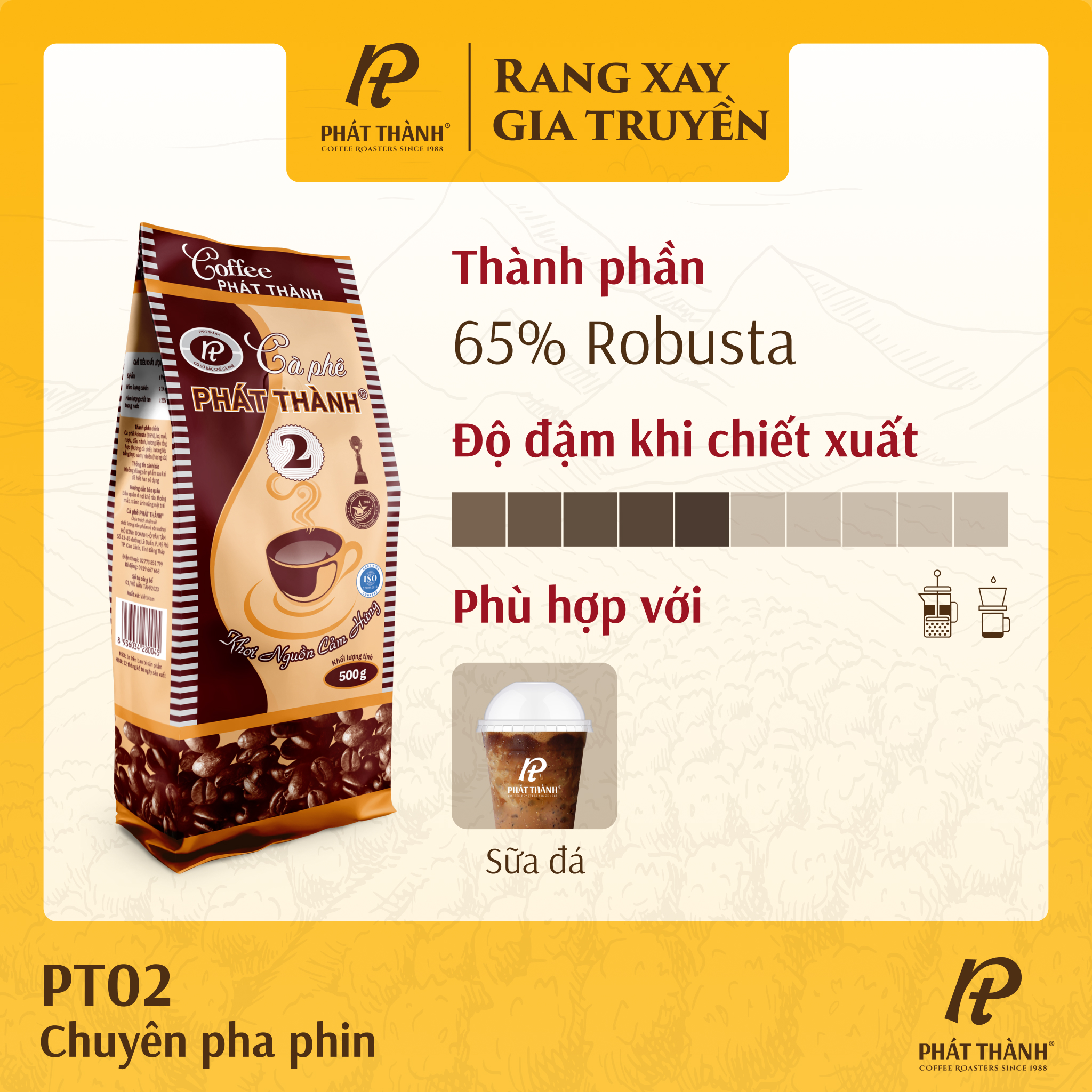 Cà phê phát thành pt02 - gói 500g