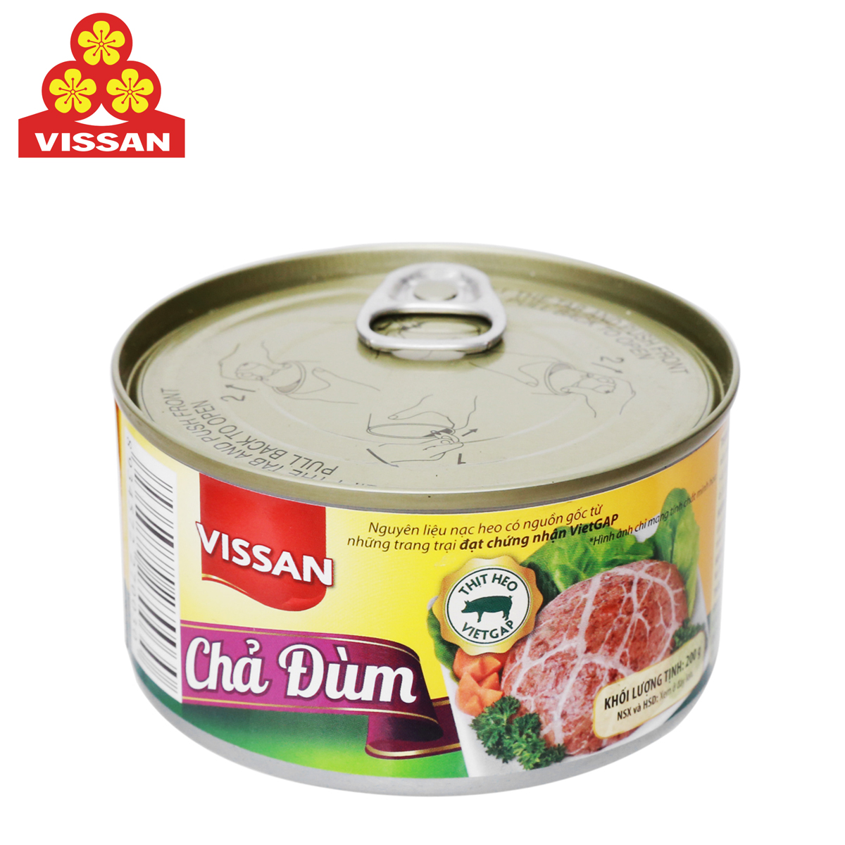 Chả đùm steamed ground beef patty vissan 200 gram