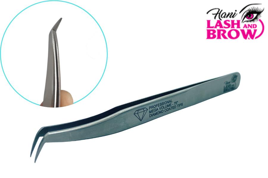 Nhíp Nối Mi Volume Diamond - Nhíp Nhám Bạc Chuyên Dùng Nối Mi Volume Nhập Khẩu Chính Hãng Pakistan - Hani Beauty