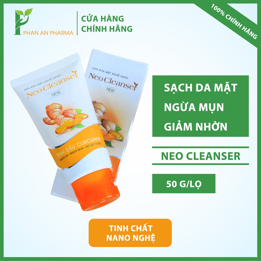 Sữa rửa mặt nghệ Nano Neo Cleanser Làm sạch da mặt ngăn ngừa mụn giảm nhờn thừa CN90