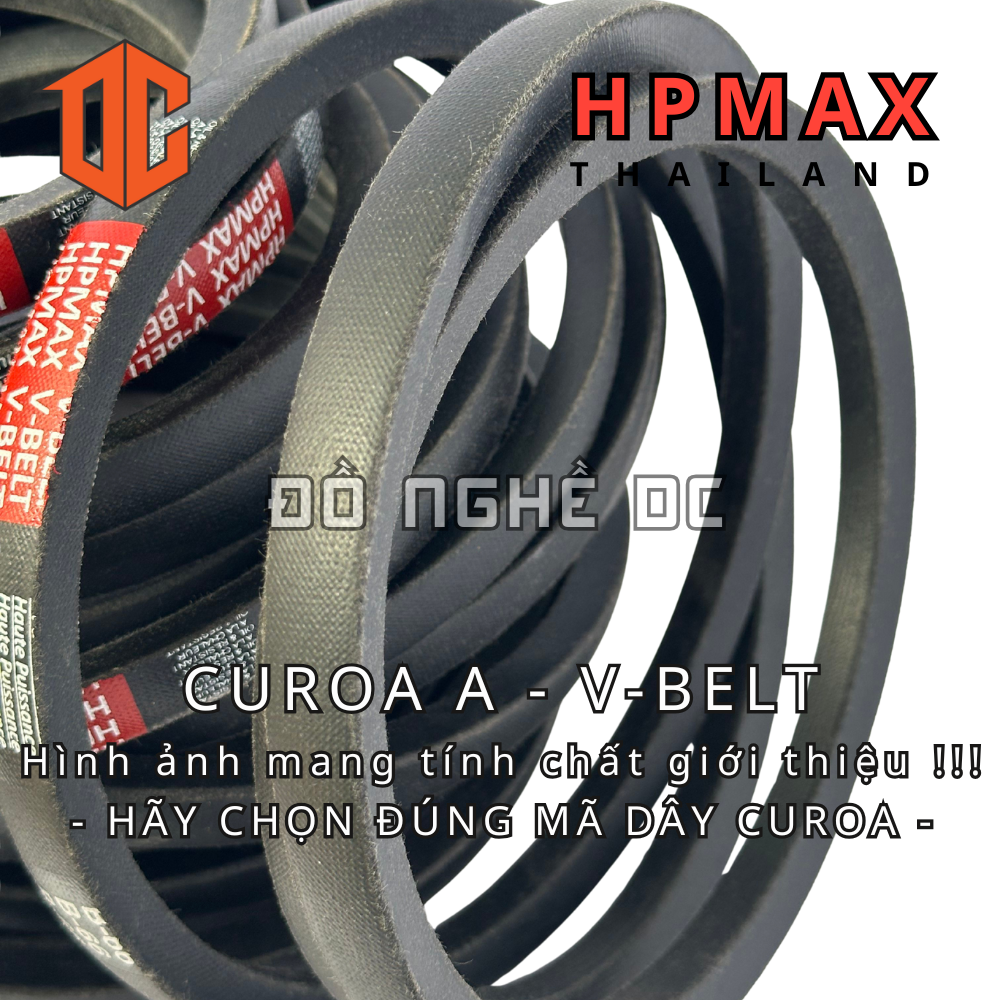Dây curoa thường HPMAX A - Thailand A36 A37 A62 A77 A61 A39 A20 A99 A76 A50 A91 A71 A29 A53 A39 A86 A43 A78 A31 A95 A76 A28