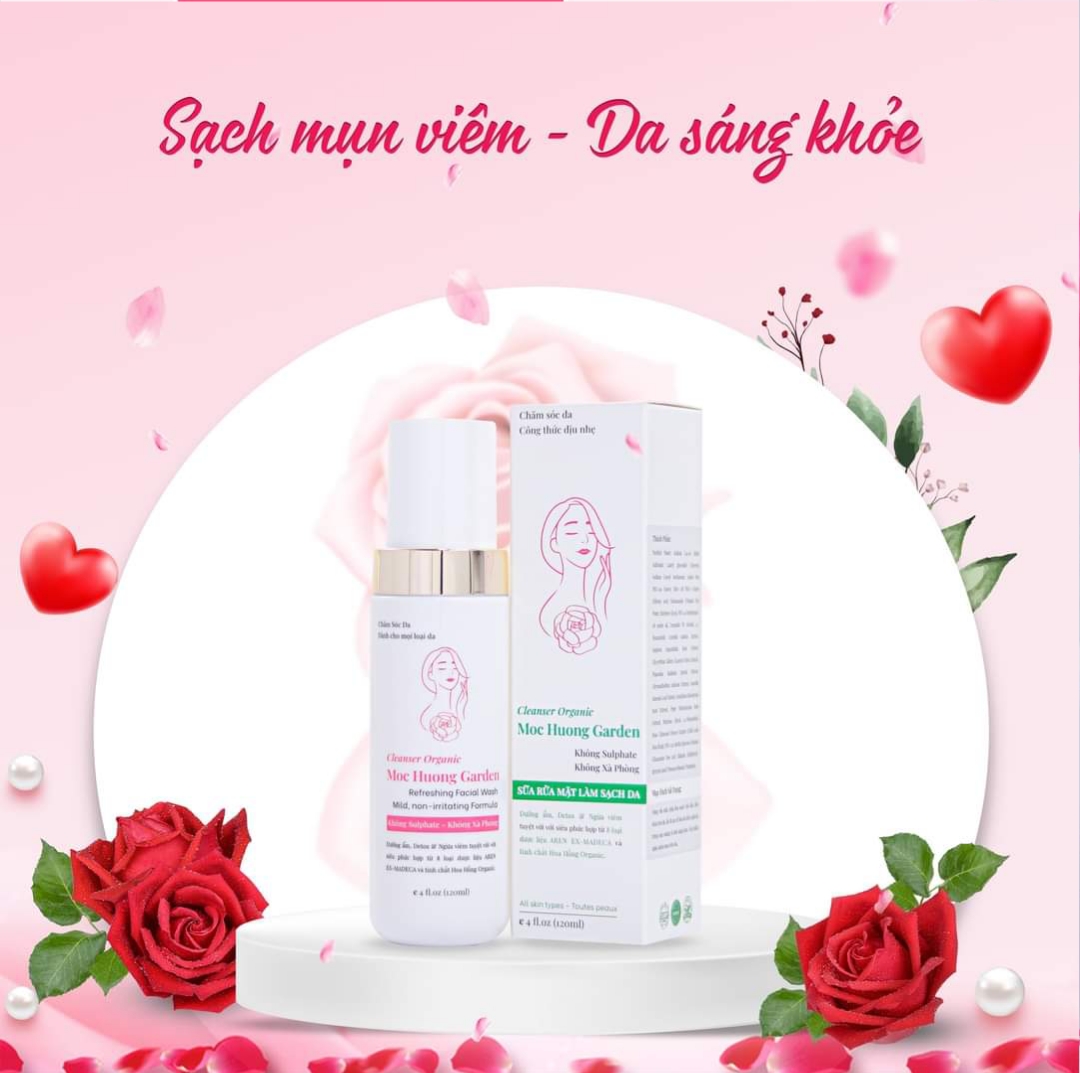 Sữa Rửa Mặt Thảo Dược mộc hương garden Thanh Mộc Hương 120ml