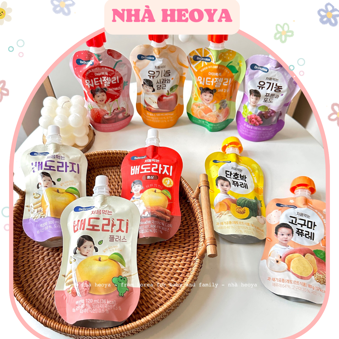 NƯỚC LÊ CHƯNG CÁT CÁNH - NƯỚC ÉP VÀ THẠCH UỐNG TRÁI CÂY RAU CỦ - TRÀ LÚA MẠCH HỮU CƠ BEBECOOK