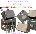 ( Tặng Kèm 2 Mic) Loa Xách Tay Bluetooth Karaoke Qixi SK-2035 Mẫu Mới, Loa Kararaoke Gia Đình Công Suất Lớn , Âm Thanh Siêu Đỉnh, Thiết Kế Cực Đẹp , Hỗ trợ kết nối với usb, thẻ nhớ, cổng aux và đài FM. Bh 24 Tháng.