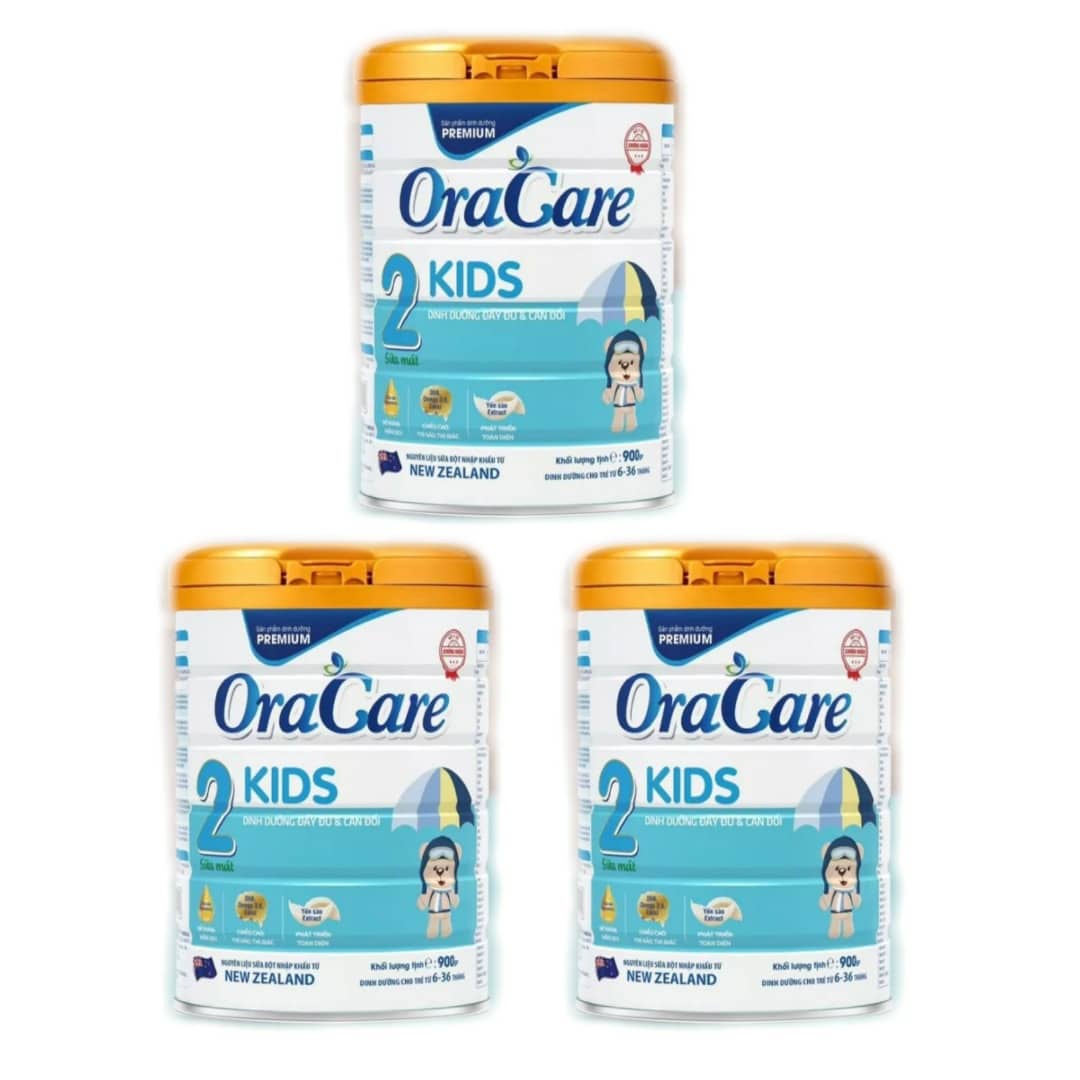 Combo 3 lon sữa OraCare Kidslon 900g