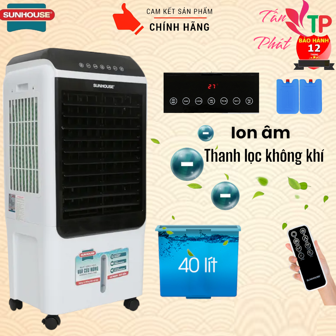 Quạt điều hòa làm mát không khí sunhouse shd7727 - máy làm mát không khí sunhouse