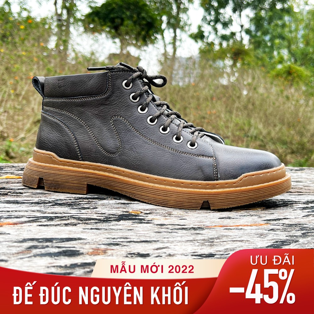 Giày da nam cao cấp nhập khẩu cao cổ lex18,giày cao cổ ,giày thanh niên