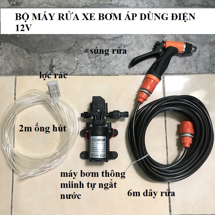 Máy rửa xe mini 12v - máy rửa xe mini 12v