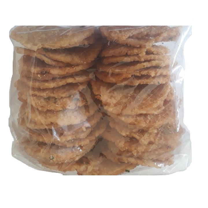 500g cơm cháy mắm hành bể zip maxifood