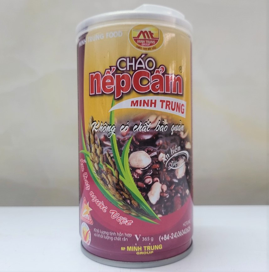 [Hộp 365g] CHÁO ĂN NẾP CẨM ĂN LIỀN [VN] MINH TRUNG Instant Violet Glutinous Rice