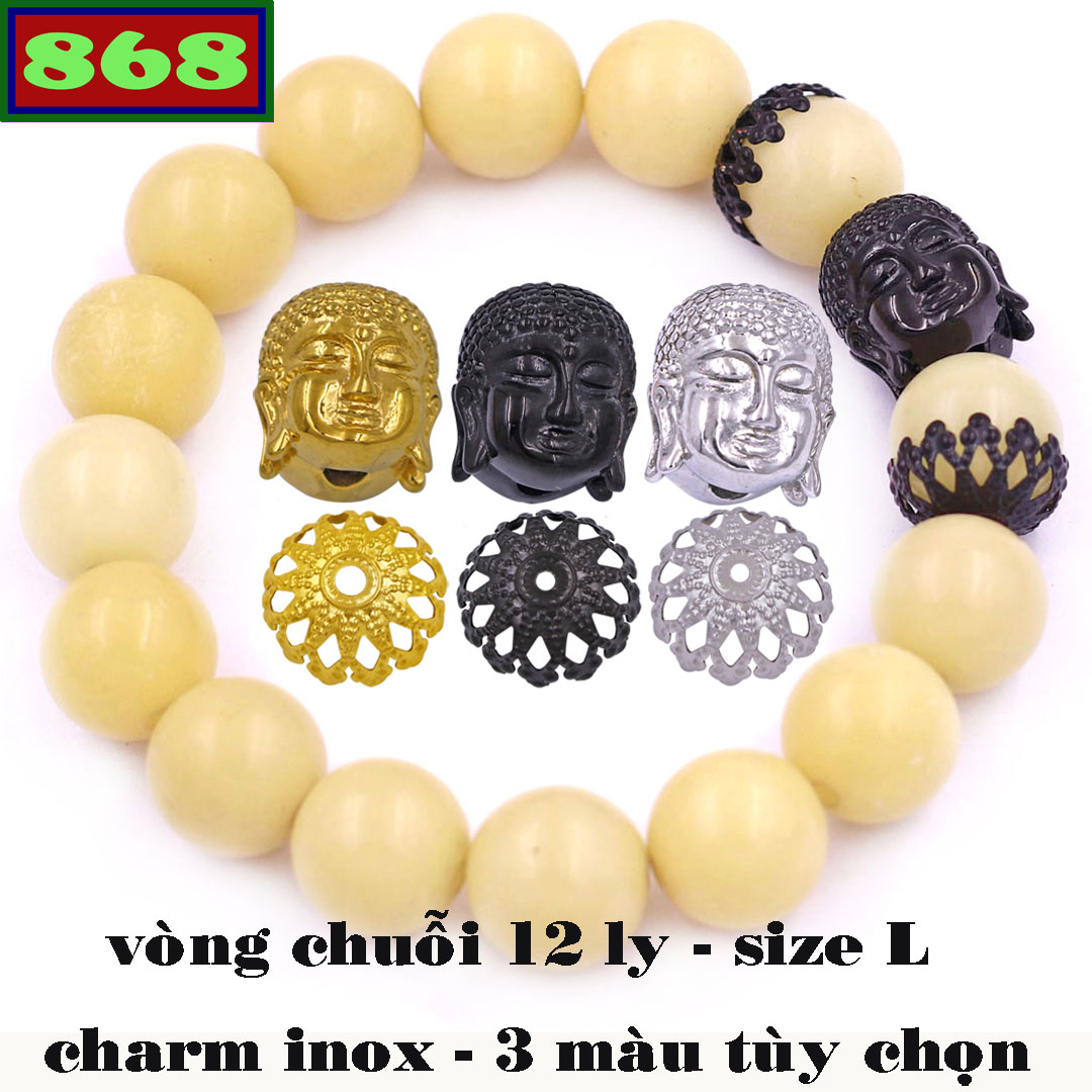 Hand string beads Bodhi 12 cups as hybrid stainless steel VHBDNLHK12