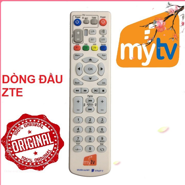 Remote điều khiển đầu thu mytv zte - my tv zte dùng pin aaa
